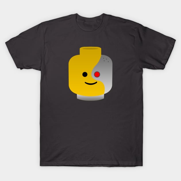 Lego head Cyborg T-Shirt by ShockDesign